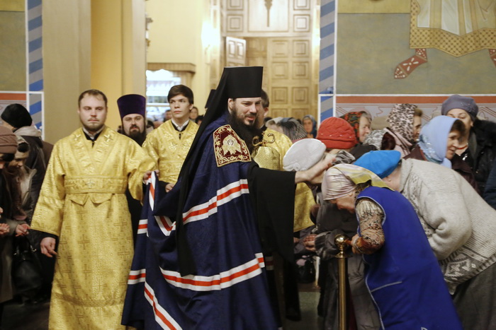 В Неделю 23-ю по Пятидесятнице епископ Нестор совершил Литургию в Вознесенском кафедральном соборе Кузнецка