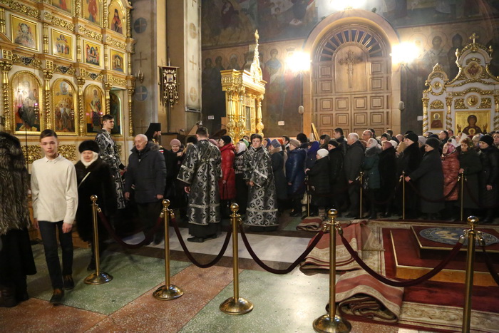 Епископ Нестор совершил вечерню с чином прощения в Вознесенском кафедральном соборе Кузнецка