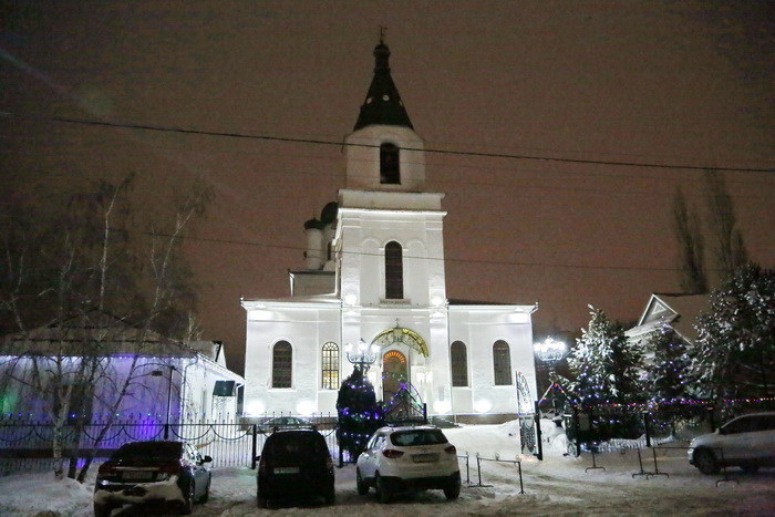 Вечернее Богослужение и новогодний молебен в Вознесенском кафедральном соборе Кузнецка