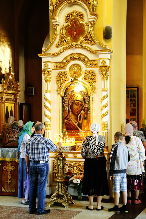 21 июля, пятница, Божественная литургия в Вознесенском кафедральном соборе Кузнецка