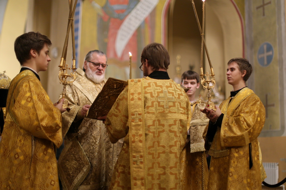 Всенощное бдение в Вознесенском кафедральном соборе г. Кузнецка